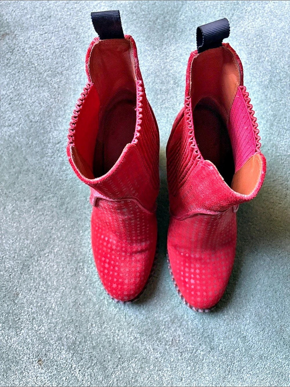 Marc by Marc Jacobs Red Ankle Boots EU 38.5 - Picture 3 of 4